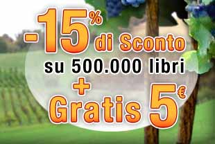 -15% di sconto su 500.000 libri + Gratis 5?